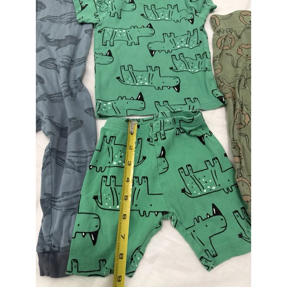 Lot of 4 Piece‎ Carter's Baby Boy Clothes 24 Mo 2T Whales Rhino Lion